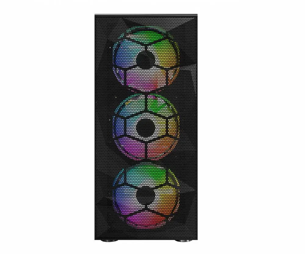 Кутия Montech X3 MESH TG Black Mid-tower 6 x Fixed ARGB fans
