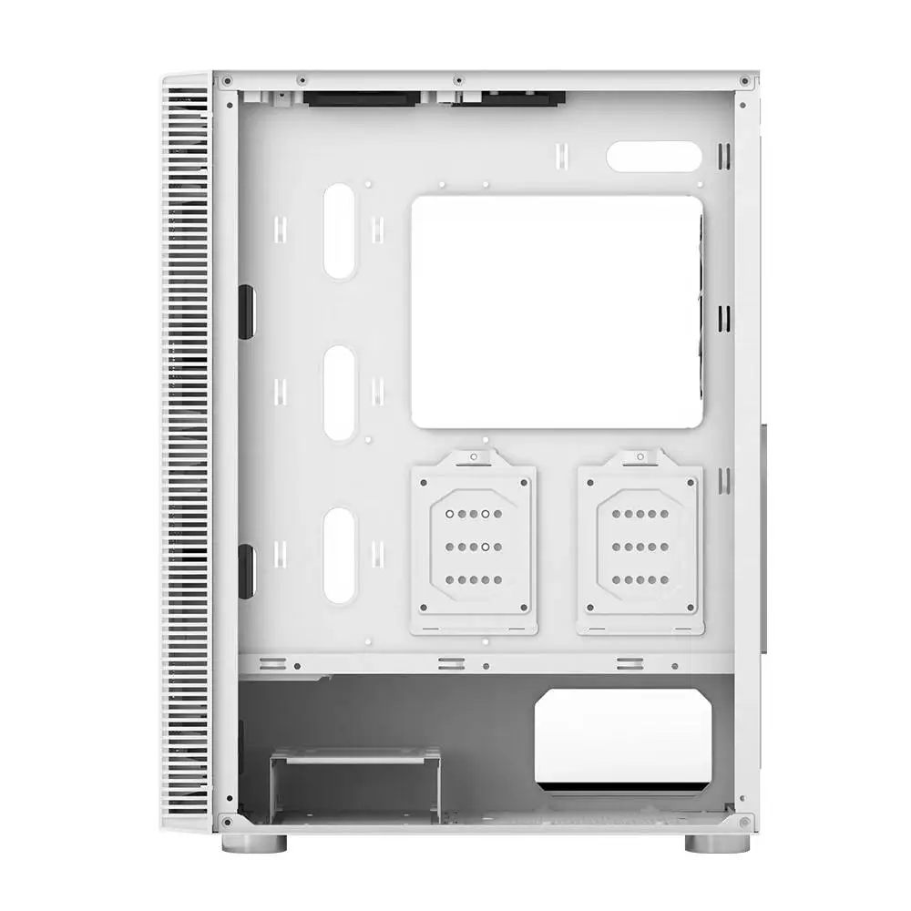 Кутия Montech X3 GLASS Mid-tower Case TG FRGB Fans White