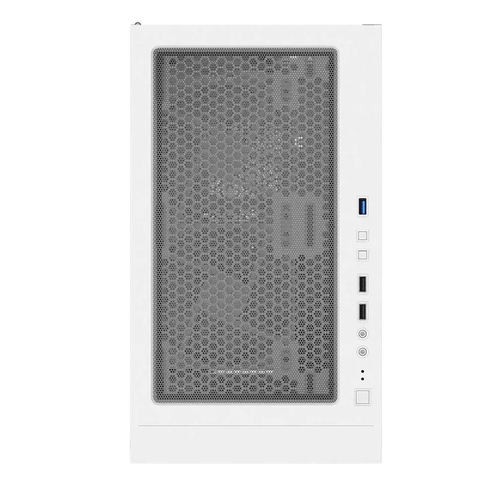 Кутия Montech X3 GLASS Mid-tower Case TG FRGB Fans White