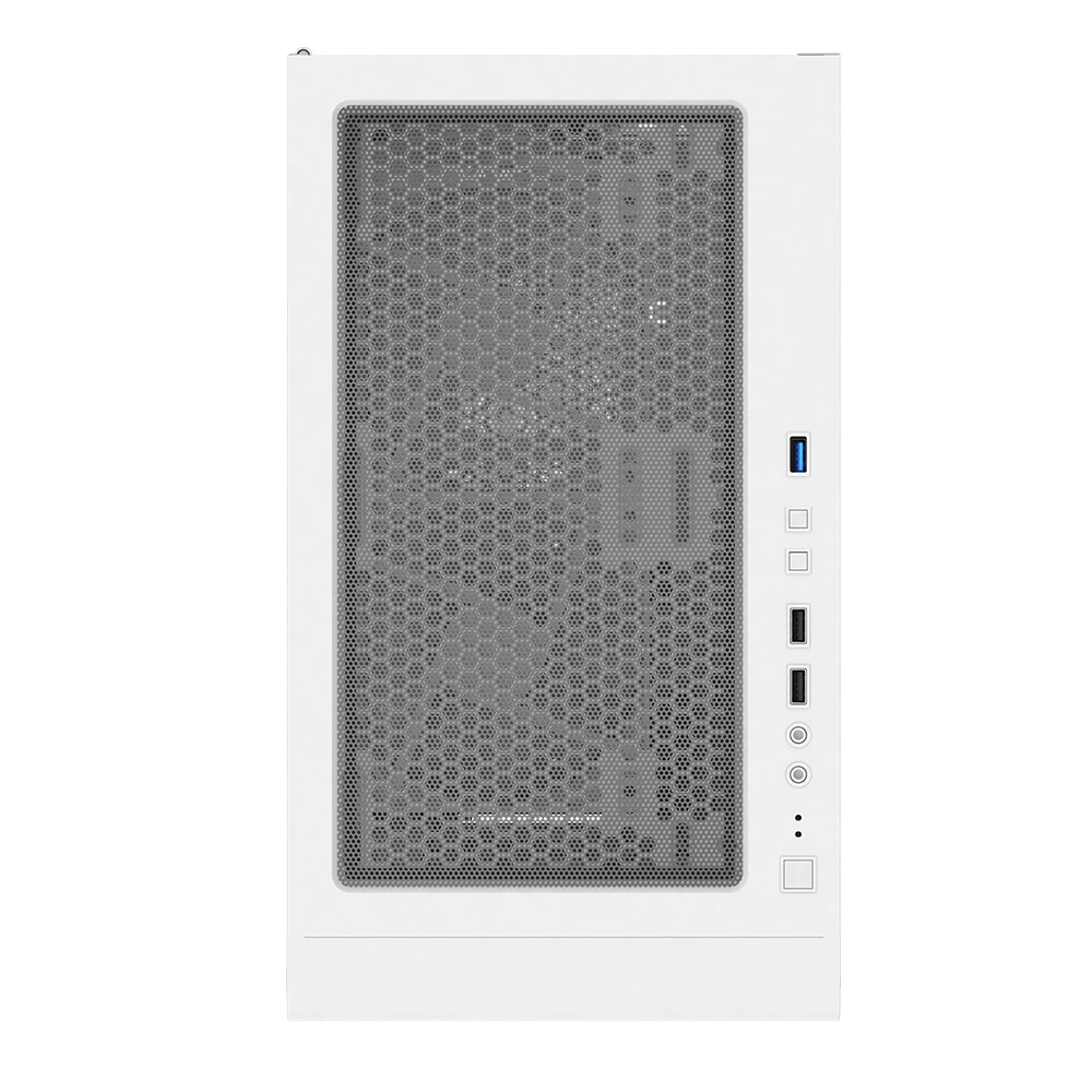 Кутия Montech X3 GLASS Mid-tower Case TG FRGB Fans White
