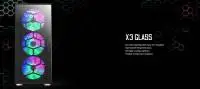 Кутия Montech X3 GLASS Mid-tower Case TG FRGB Fans Black
