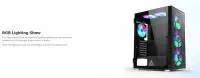 Кутия Montech X3 GLASS Mid-tower Case TG FRGB Fans Black
