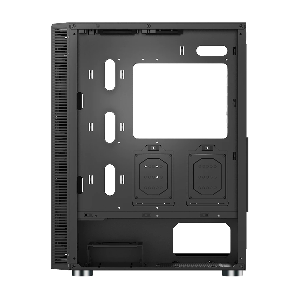 Кутия Montech X3 GLASS Mid-tower Case TG FRGB Fans Black