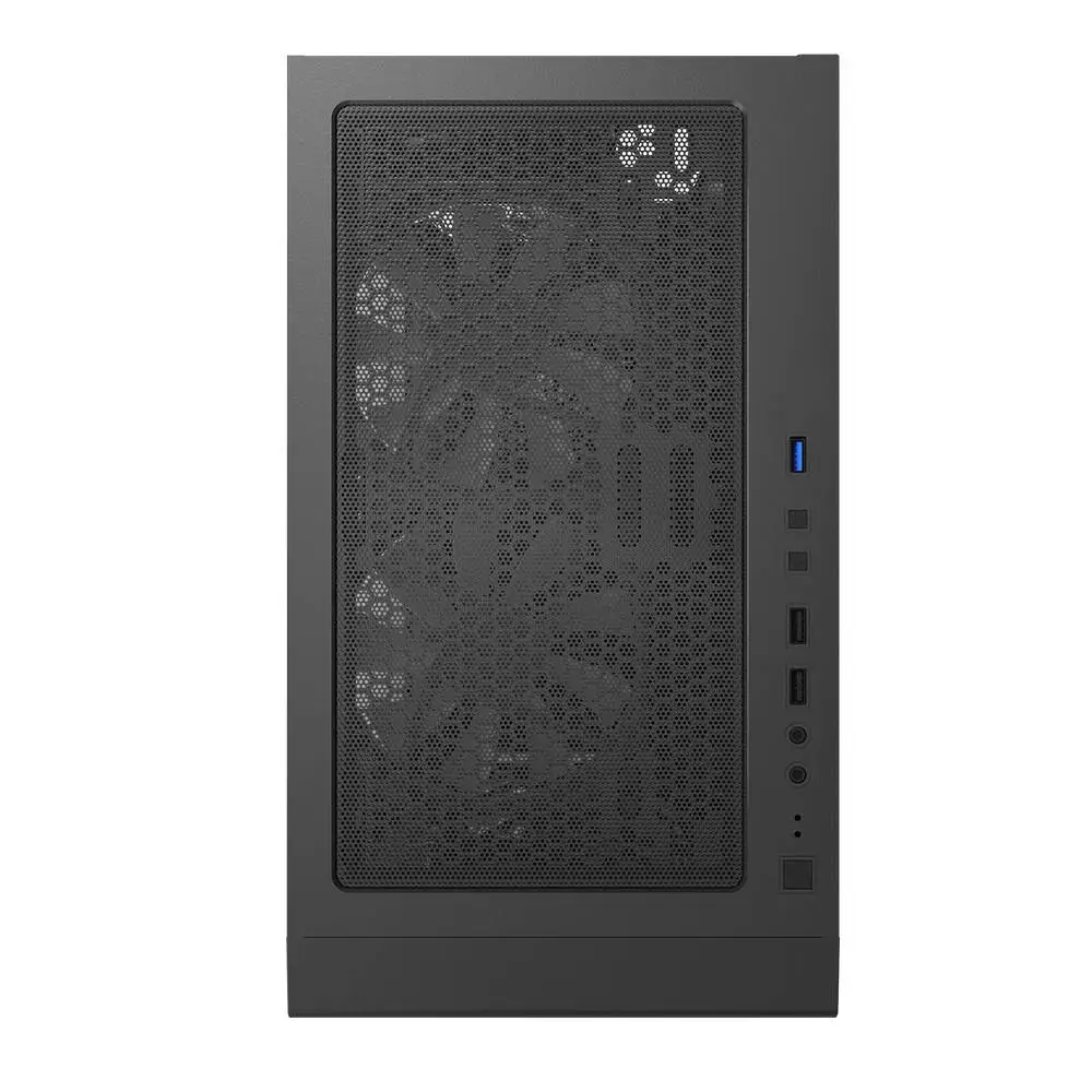 Кутия Montech X3 GLASS Mid-tower Case TG FRGB Fans Black
