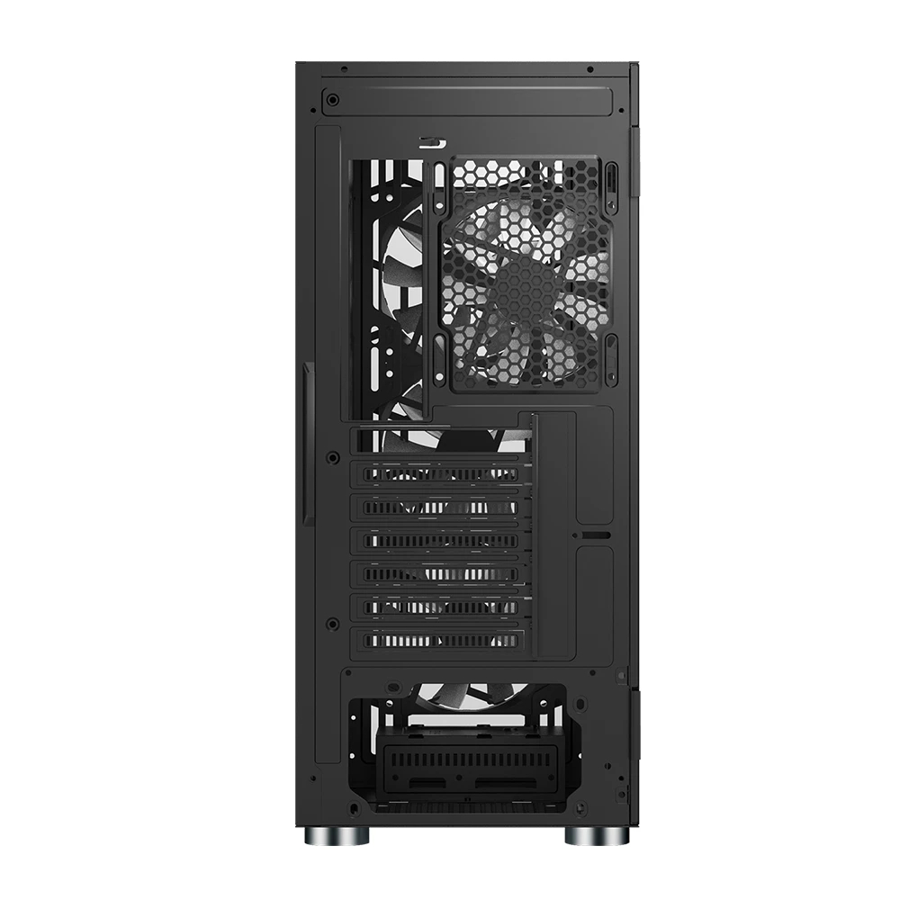Кутия Montech X3 GLASS Mid-tower Case TG FRGB Fans Black