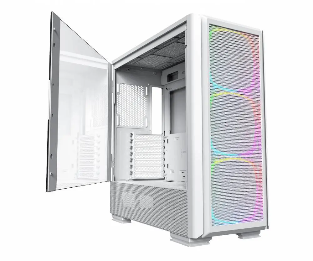 Кутия Montech SKY TWO GX Mid-tower Case TG ARGB White