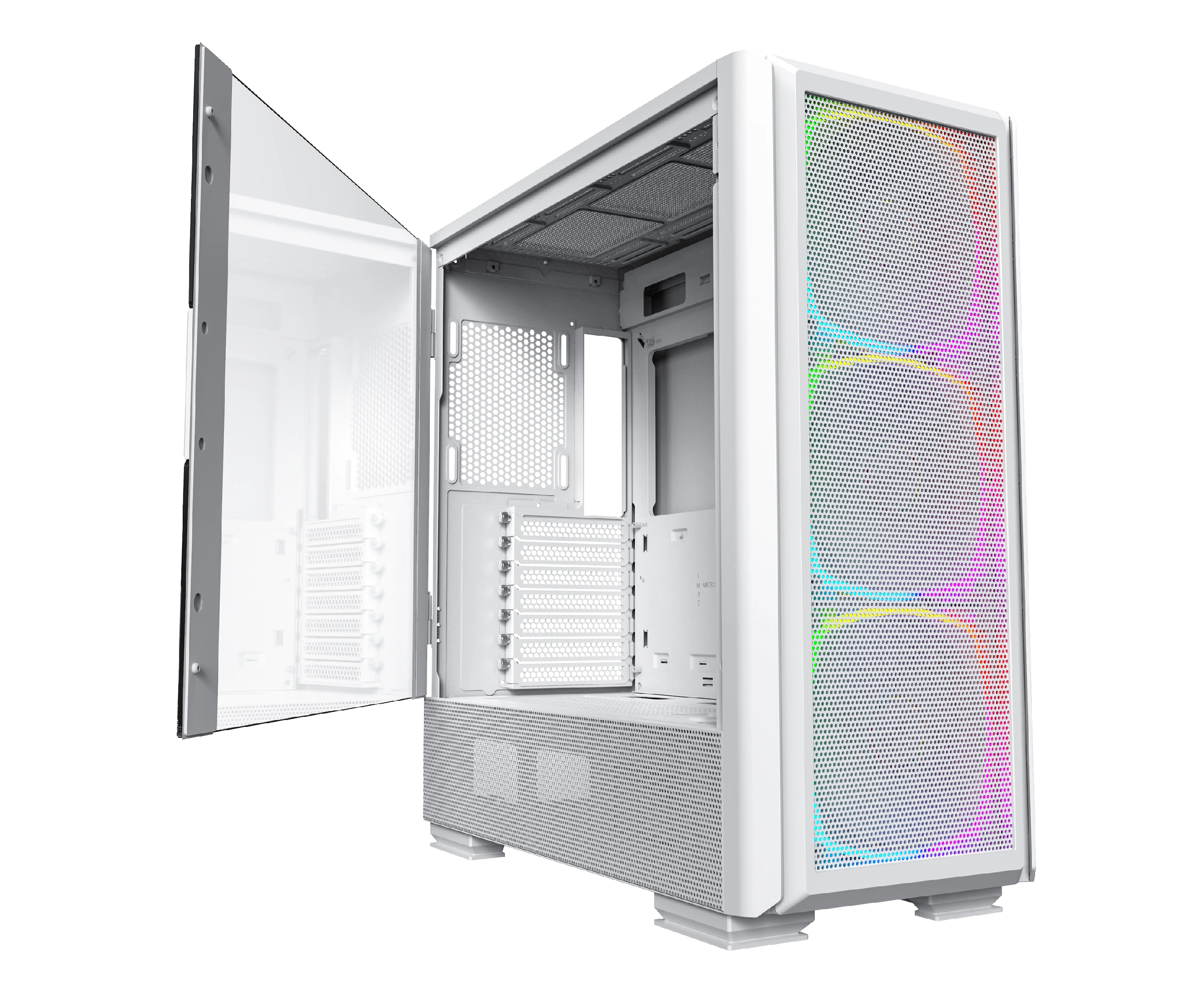 Кутия Montech SKY TWO GX Mid-tower Case TG ARGB White
