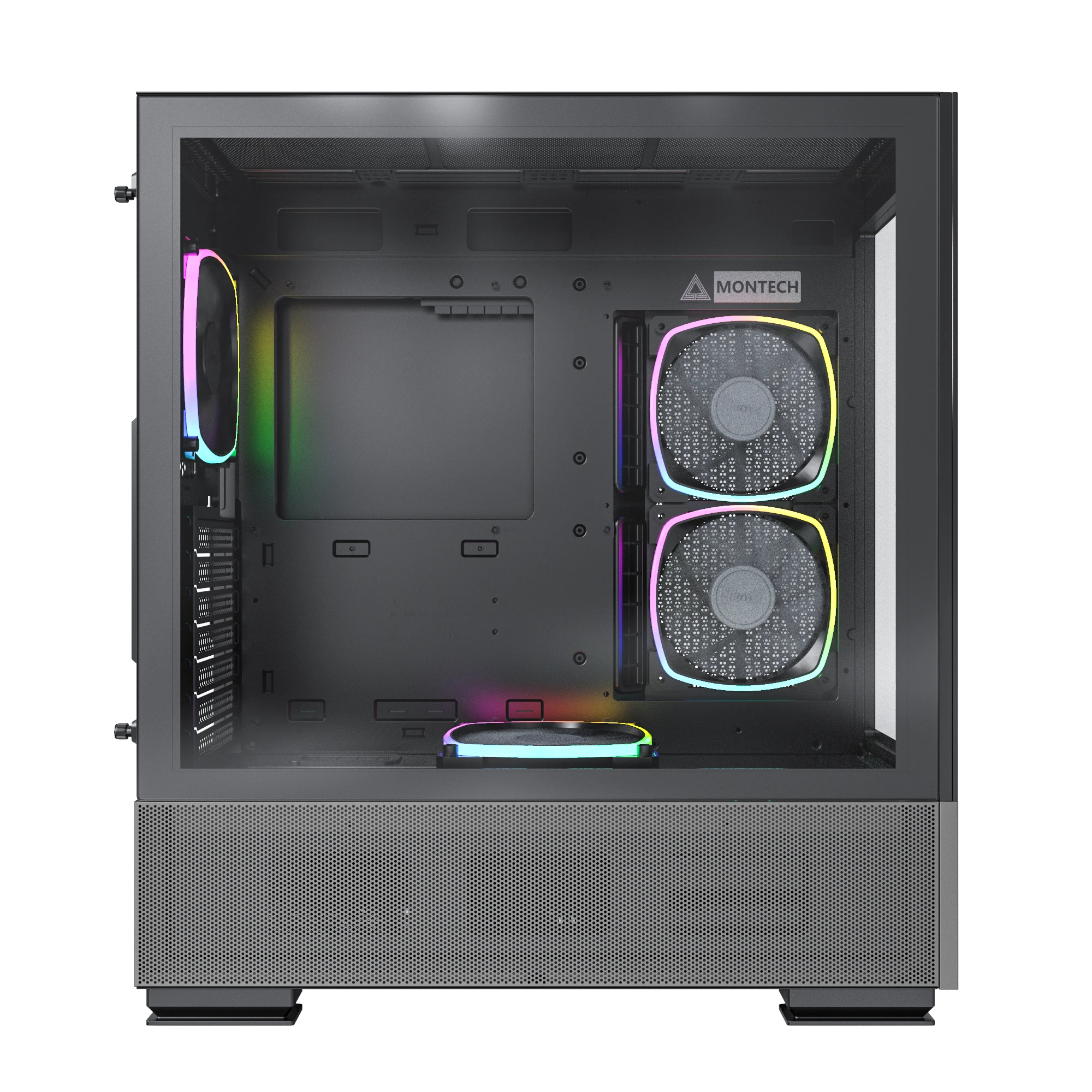 Кутия Montech SKY TWO Mid-tower Case TG ARGB Black