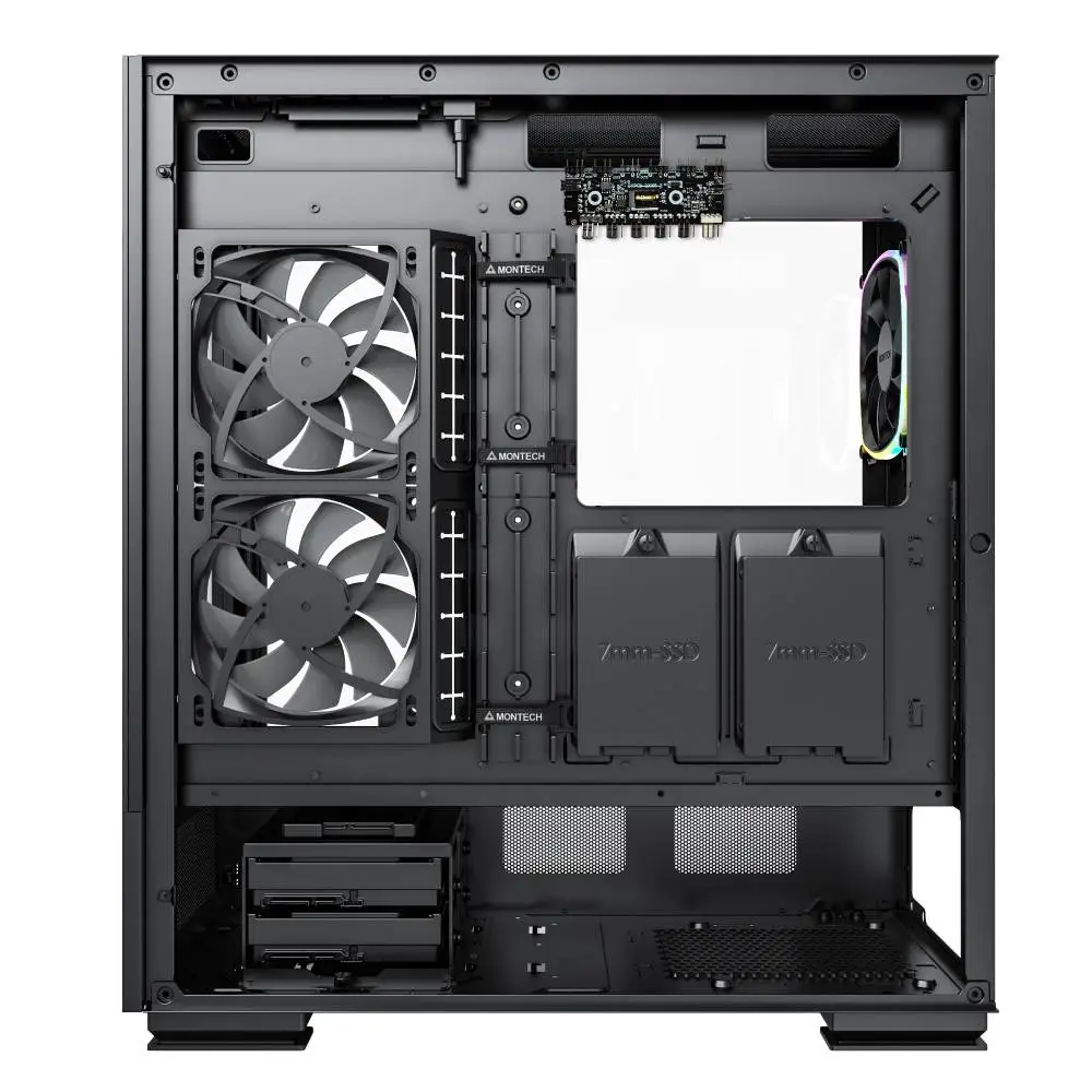 Кутия Montech SKY TWO Mid-tower Case TG ARGB Black