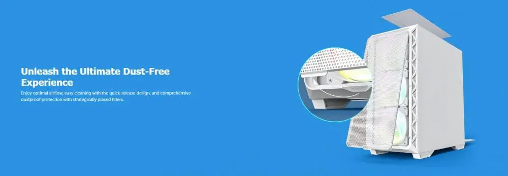 Кутия Montech AIR 903 MAX Mid-tower TG ARGB White
