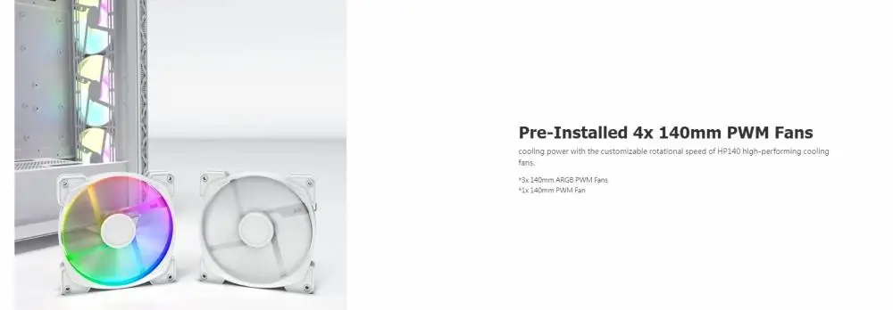 Кутия Montech AIR 903 MAX Mid-tower TG ARGB White