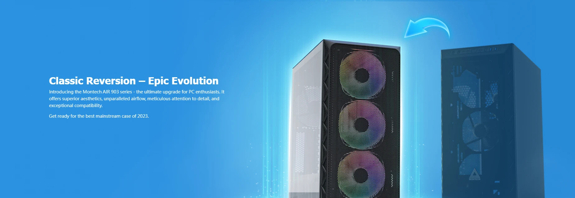 Кутия Montech AIR 903 MAX Mid-tower TG ARGB Black