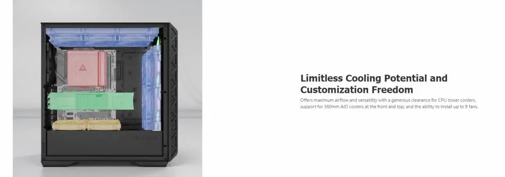 Кутия Montech AIR 903 MAX Mid-tower TG ARGB Black