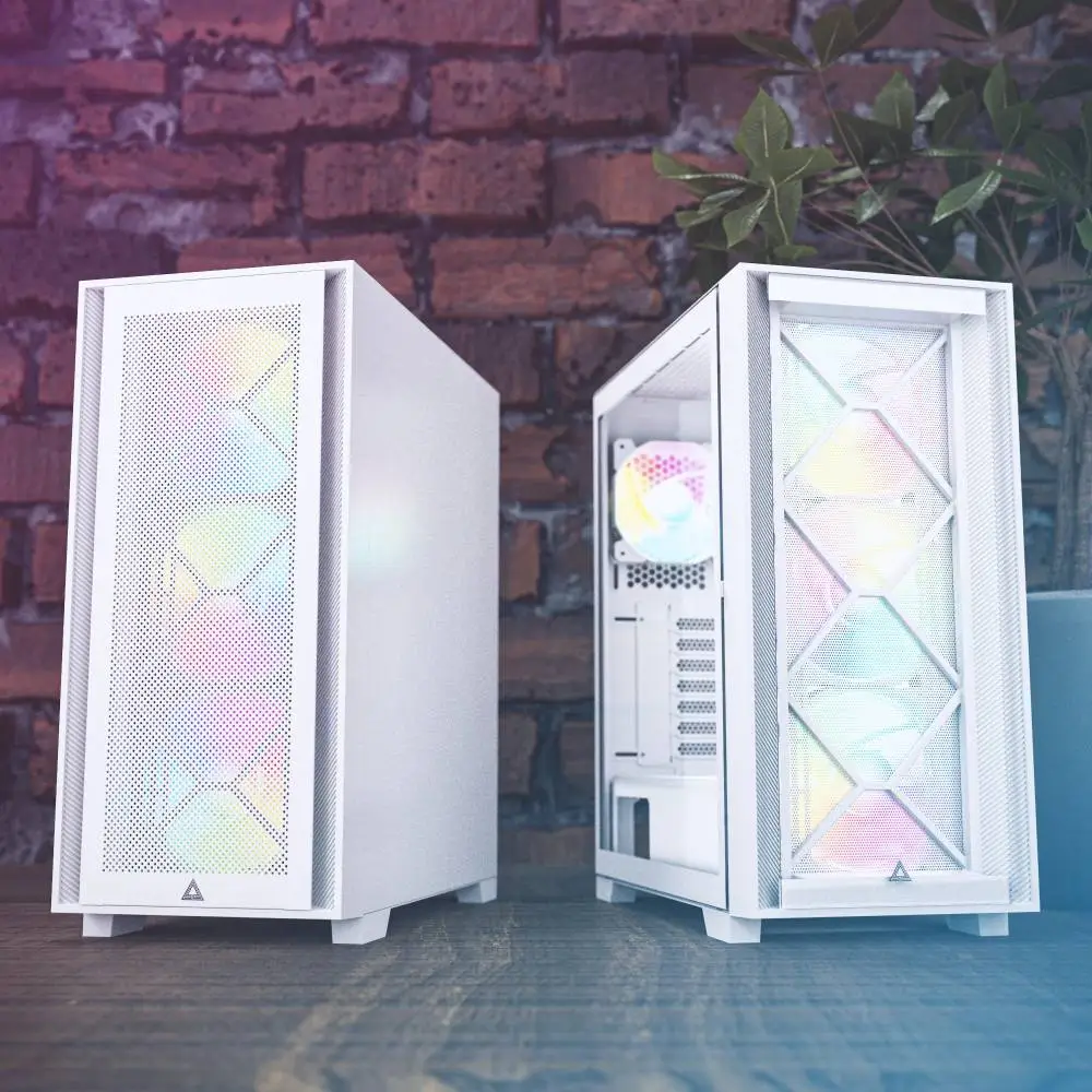 Θήκη Montech AIR 1000 PREMIUM Mid-tower Case TG ARGB Λευκή