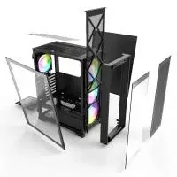 Кутия Montech AIR 1000 PREMIUM Mid-tower Case TG ARGB Black