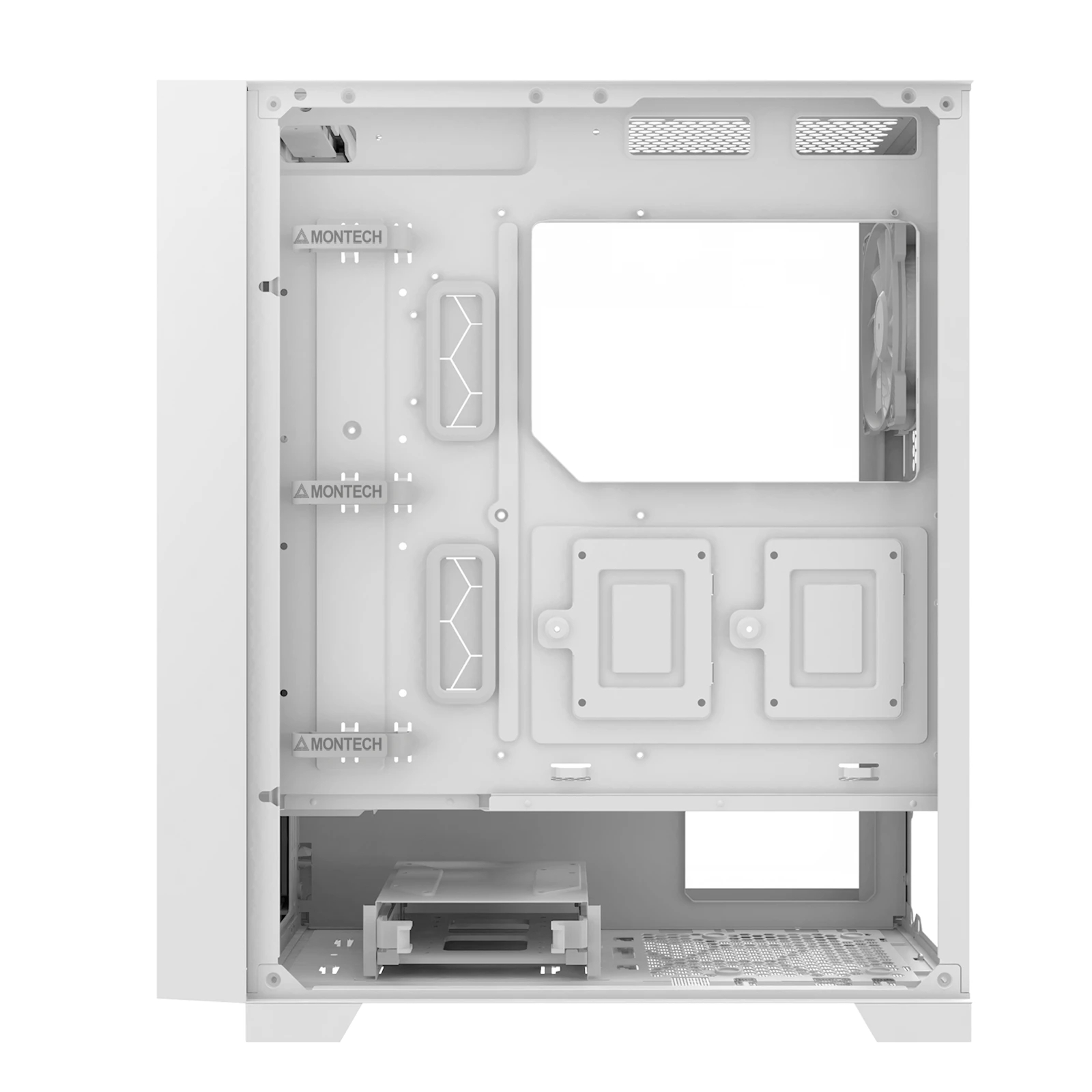 Кутия Montech AIR 1000 LITE Mid-tower Case TG White