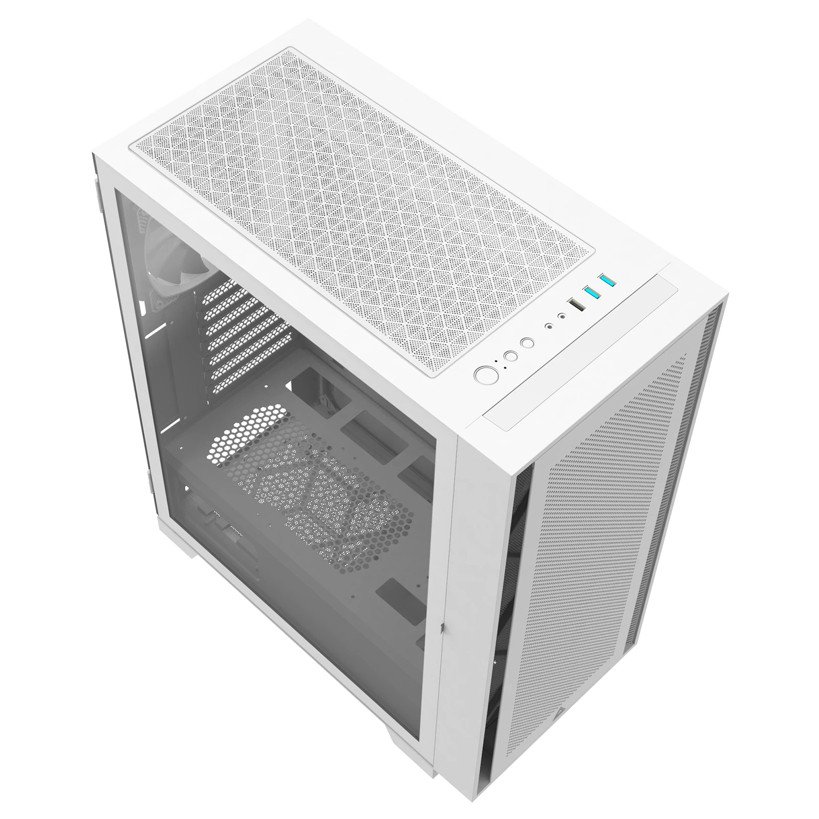 Кутия Montech AIR 1000 LITE Mid-tower Case TG White