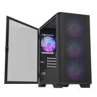 Кутия Montech AIR 100 ARGB Micro ATX Case TG ARGB Black