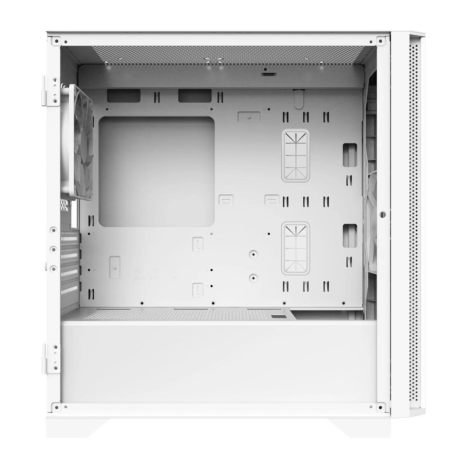 Кутия Montech AIR 100 LITE Micro ATX Case TG White
