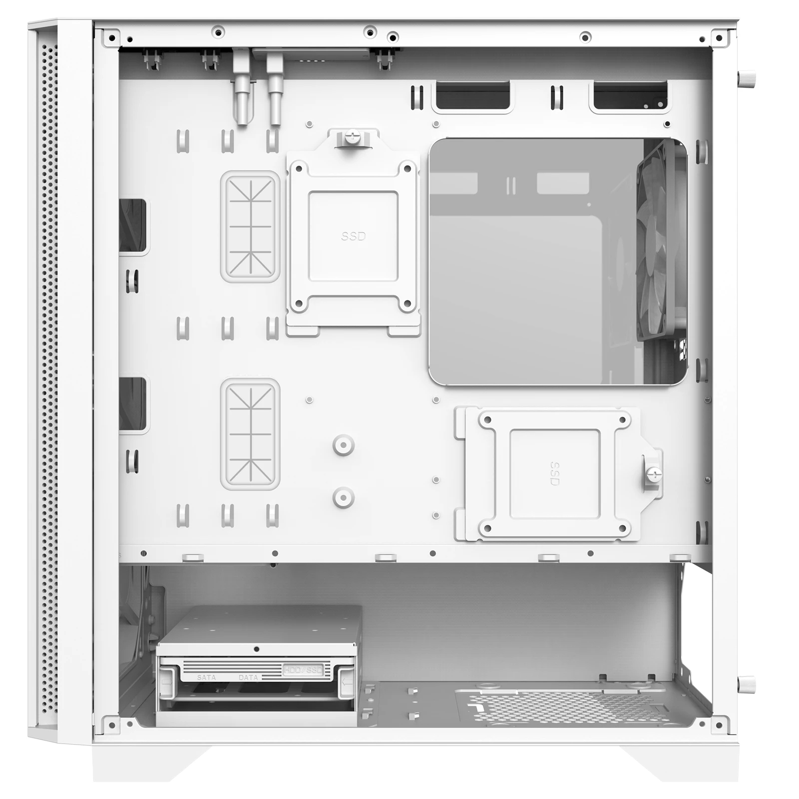 Кутия Montech AIR 100 LITE Micro ATX Case TG White