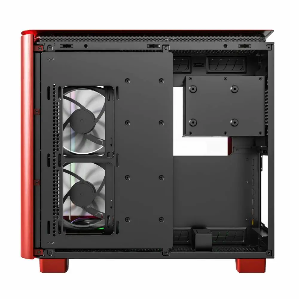 Кутия MONTECH KING 95 PRO ARGB, TG, Mid-Tower, Червен