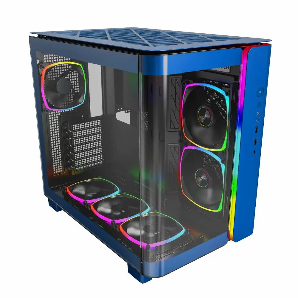 Кутия MONTECH KING 95 PRO ARGB, TG, Mid-Tower, Син