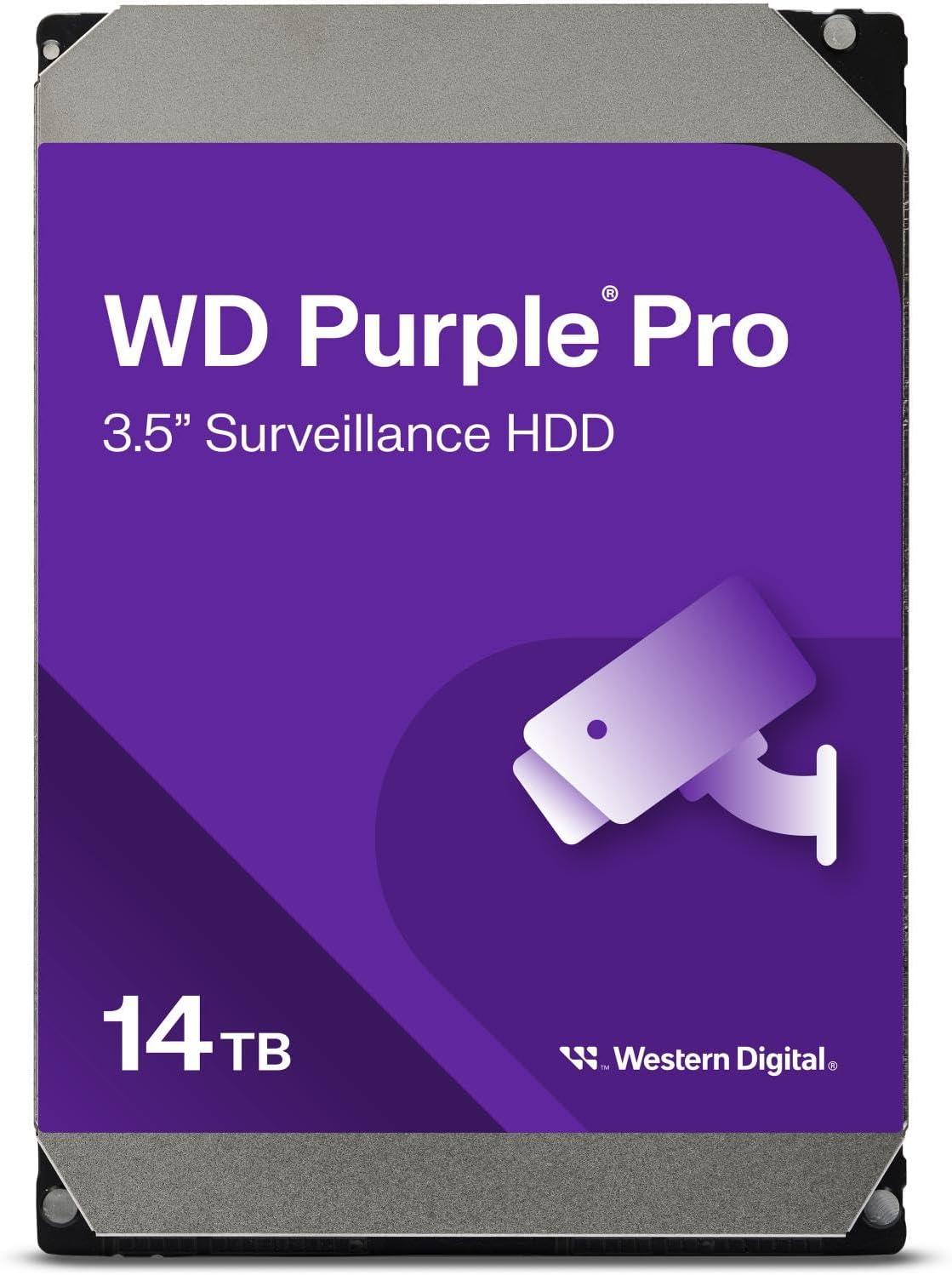 Твърд диск WD Purple Pro Surveillance 14TB 256MB 7200rpm SATA3 6Gb/s - WD142PURP