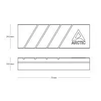 Охладител Arctic M.2 2280 SSD Cooler - M2 Pro (Black) ACOTH00001A  