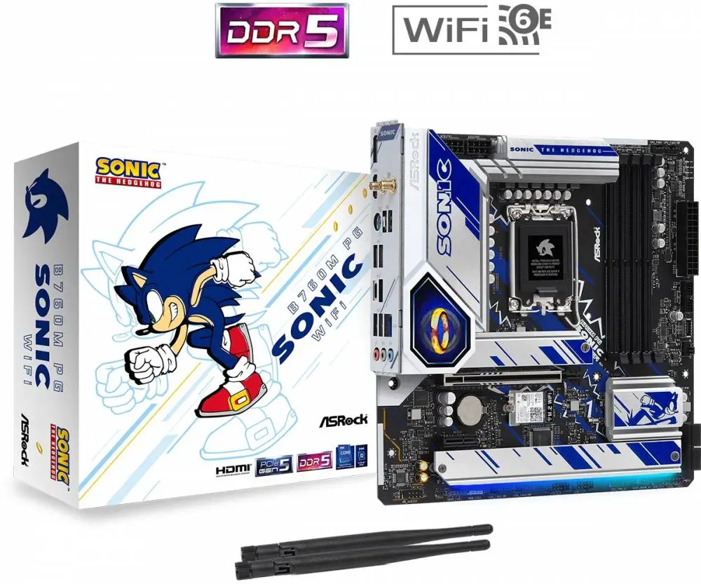 Дънна платка ASRock B760M PG SONIC WIFI LGA1700 DDR5
