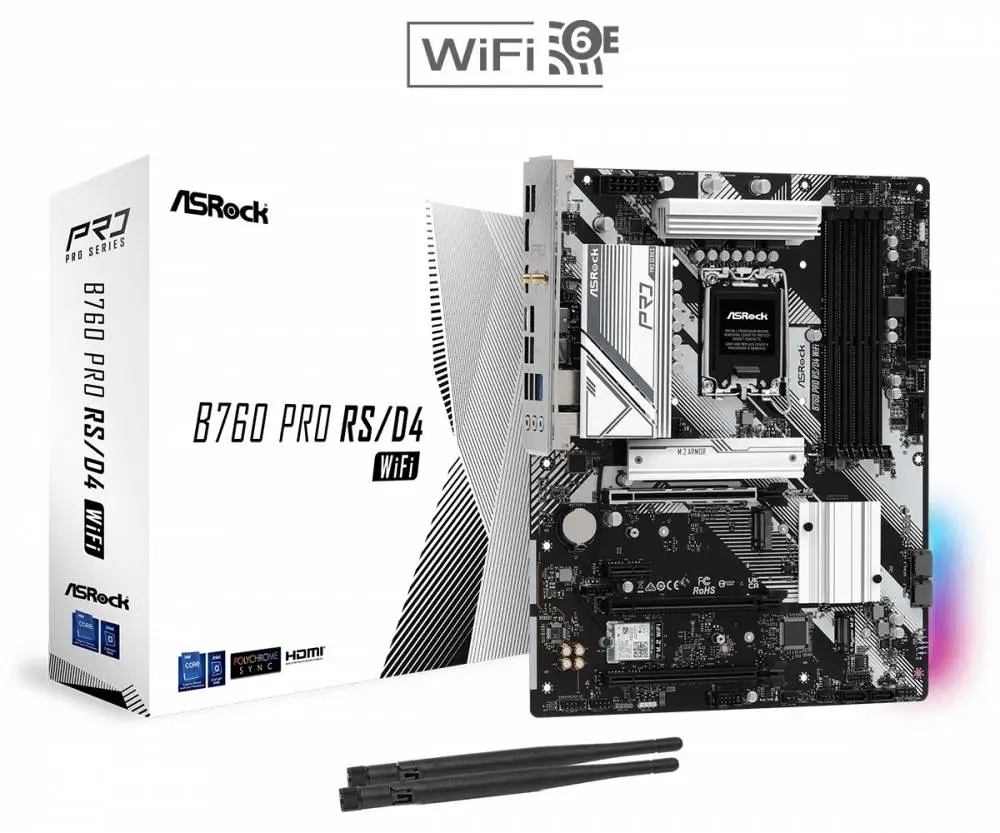 Дънна платка Asrock B760 Pro RS/D4 WiFi