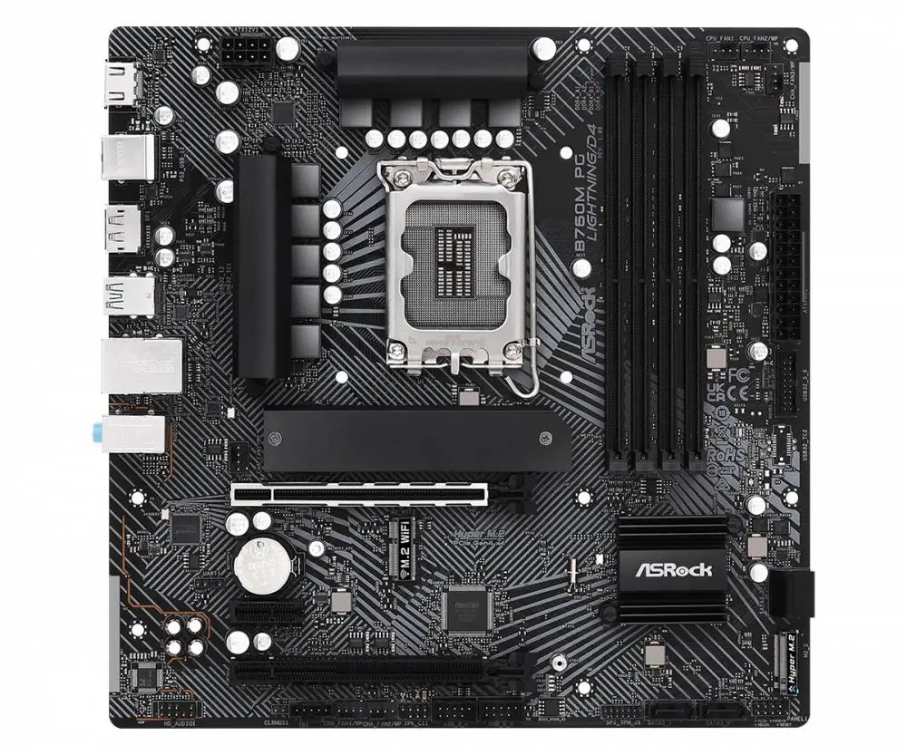 Дънна платка ASROCK B760M PG Lightning/D4 LGA1700 