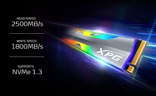 Диск SSD Adata XPG Spectrix S20G 1TB M.2 2280 NVMe PCIe Gen3x4 - ASPECTRIXS20G-1T-C
