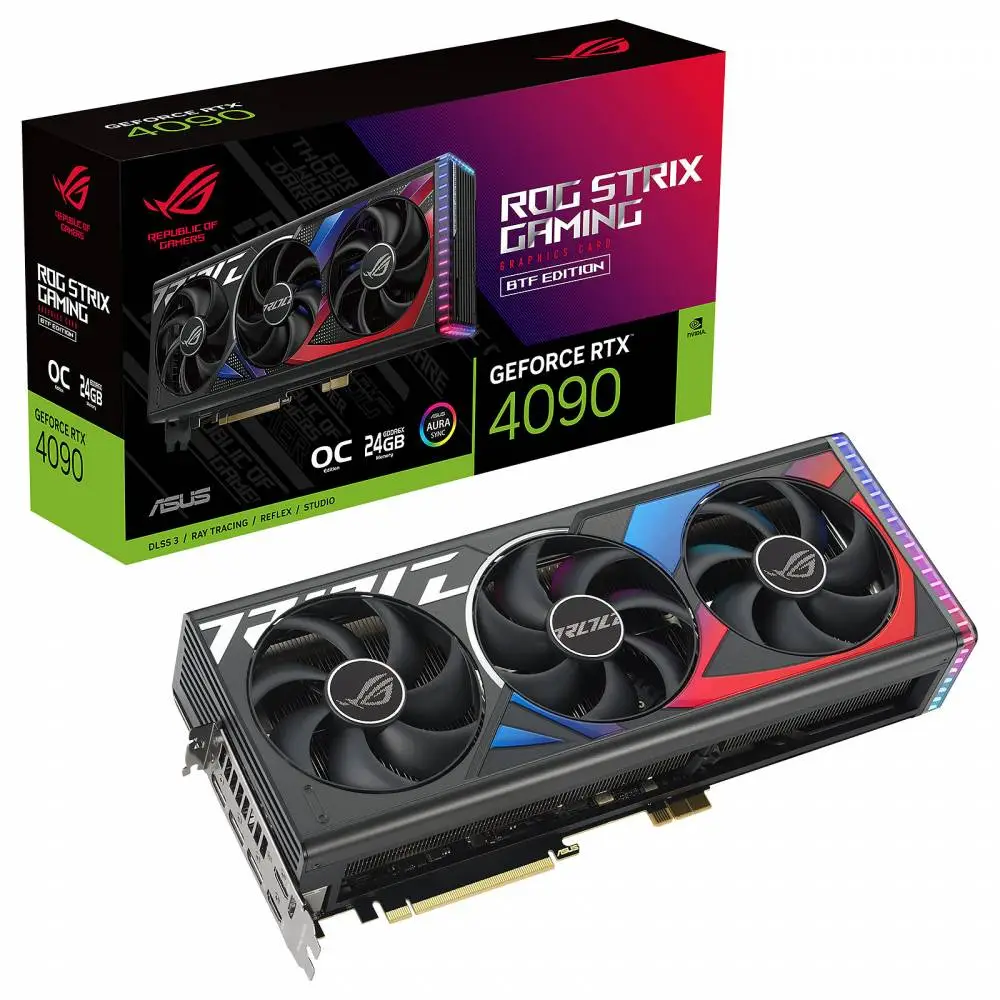 Видео карта ASUS ROG Strix GeForce RTX 4090 BTF OC Edition 24GB GDDR6X - 90YV0JT0-M0NA00