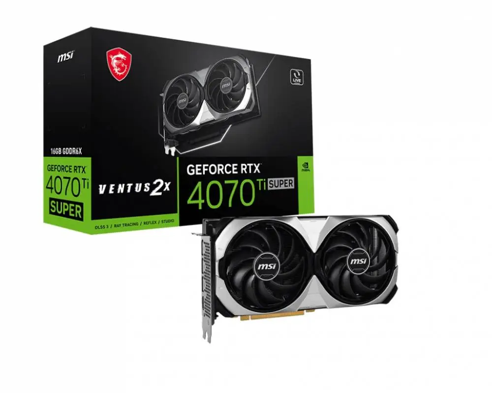 Видео карта MSI GeForce RTX 4070 Ti SUPER 16G VENTUS 2X