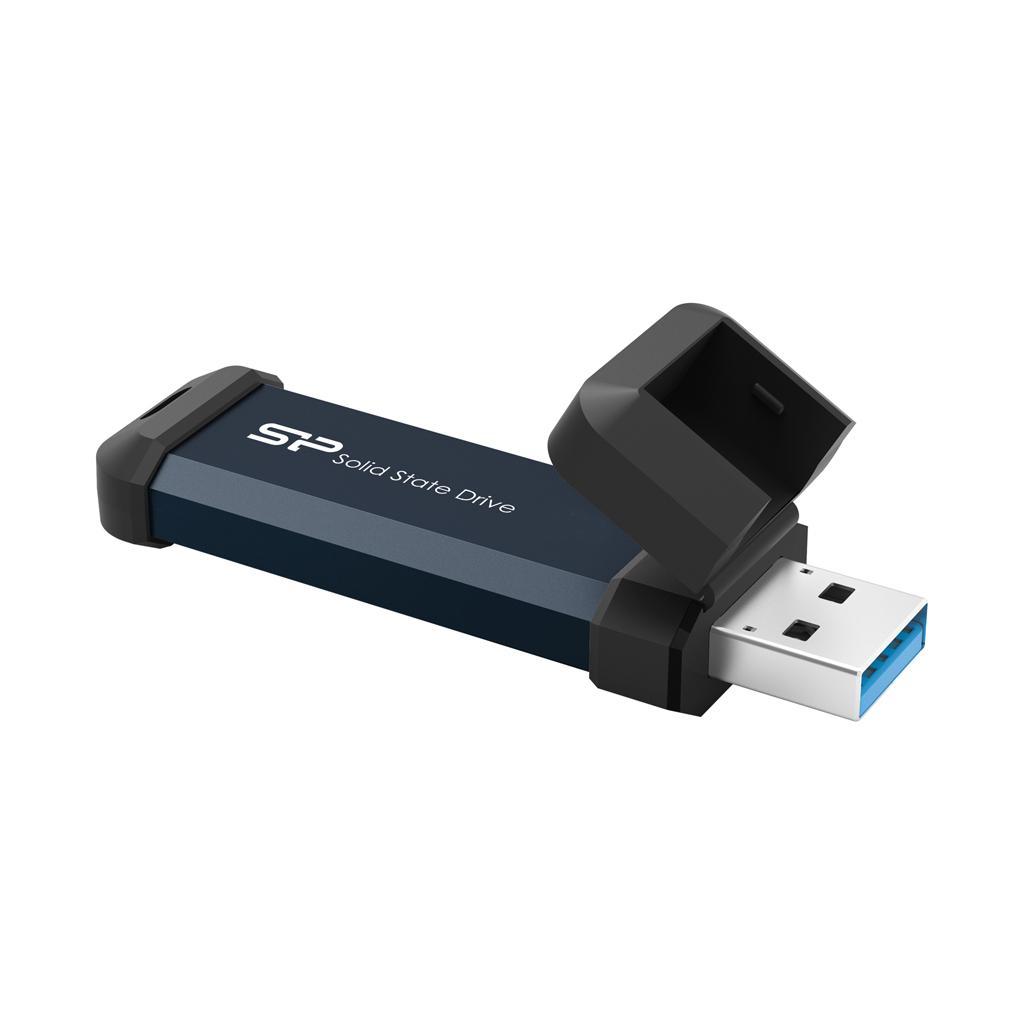 Външен SSD Silicon Power MS60 Blue 500GB, USB-A 3.2 Gen2