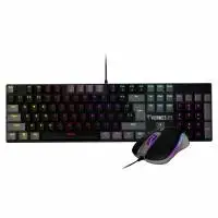 Геймърски комплект GAMDIAS HERMES E5  COMBO 2-in-1 Keyboard, Mouse   - Blue Switches, 3600dpi