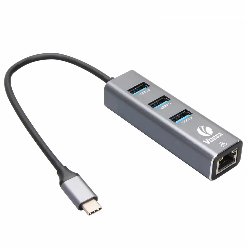VCom Dockingstation Docking USB Type-C to USB3.0 x 3 + LAN - DH311B