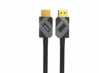 VCom Кабел HDMI v2.1 M / M 2.0m  - 8K Dolby Vision HDR, Black/Grey - CG805-2.0m