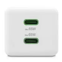 HAMA Бързо зарядно 220V, 65W,  GaN, 2x USB-C, PD, 201994