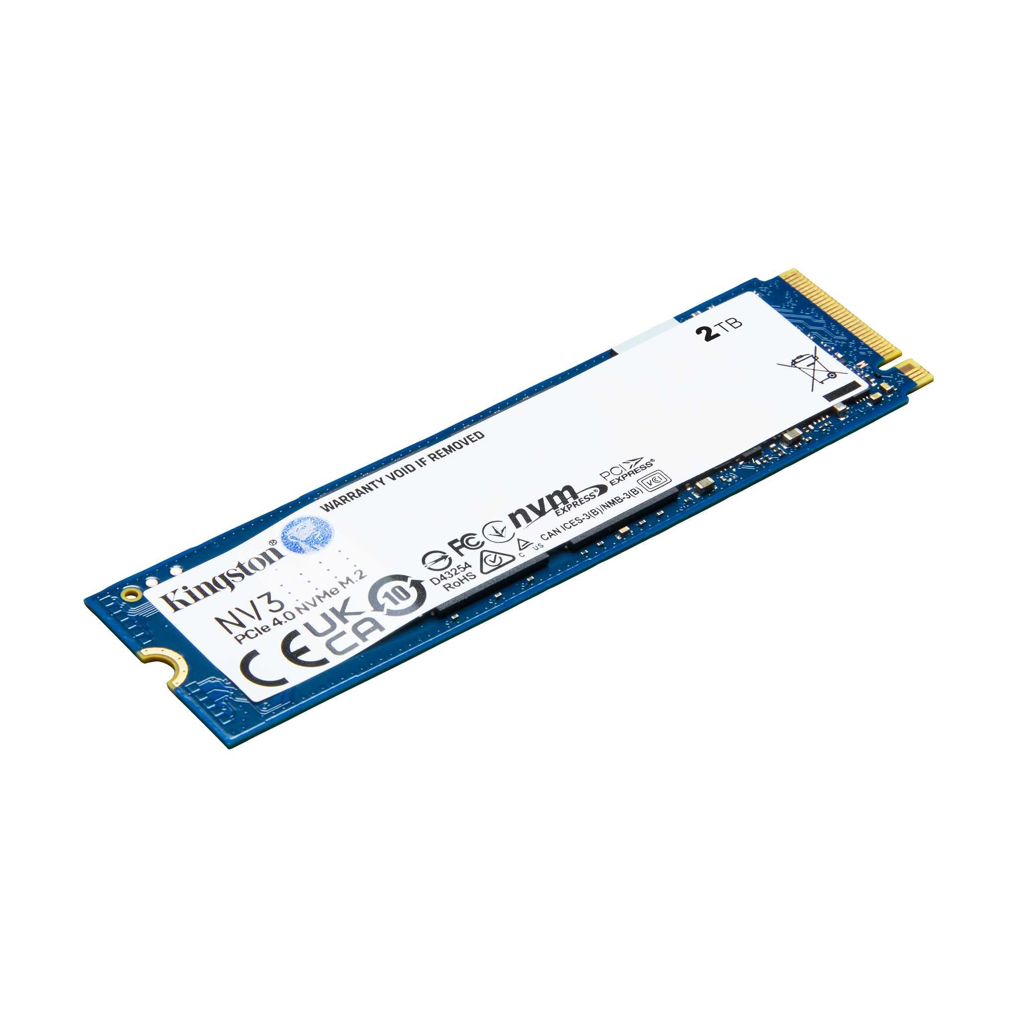 Диск SSD Kingston NV3 2TB M.2 2280 NVMe PCIe Gen 4.0 x4 - SNV3S/2000G