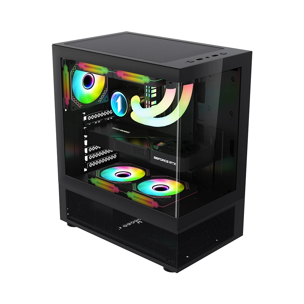 Кутия 1stPlayer MIKU Mi7-A Black Case ATX Reversed fans included
