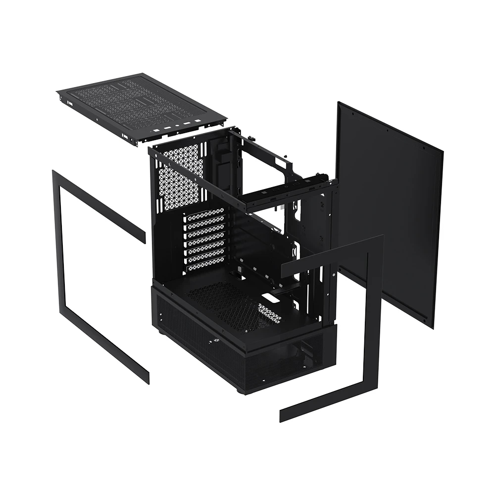 Кутия 1stPlayer MIKU Mi7-A Black Case ATX Reversed fans included