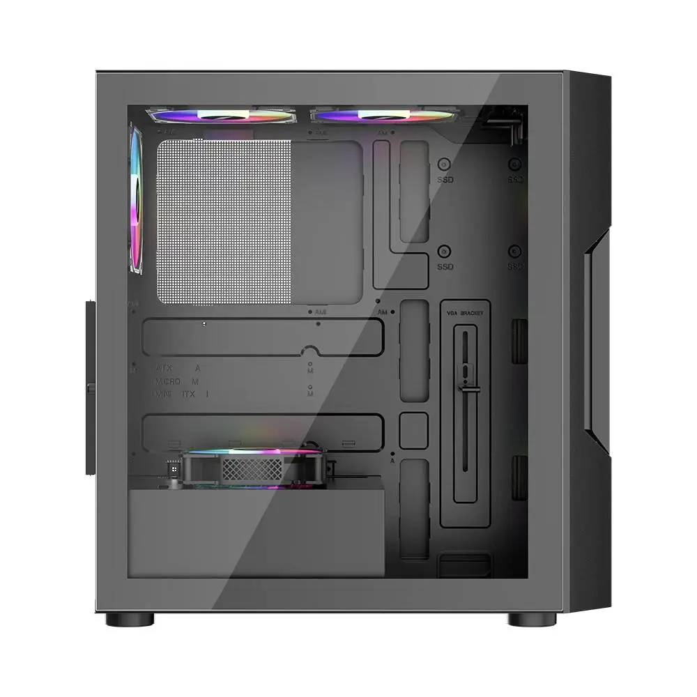 Кутия 1stPlayer TRILOBITE T7-P Case ATX 4 fans included