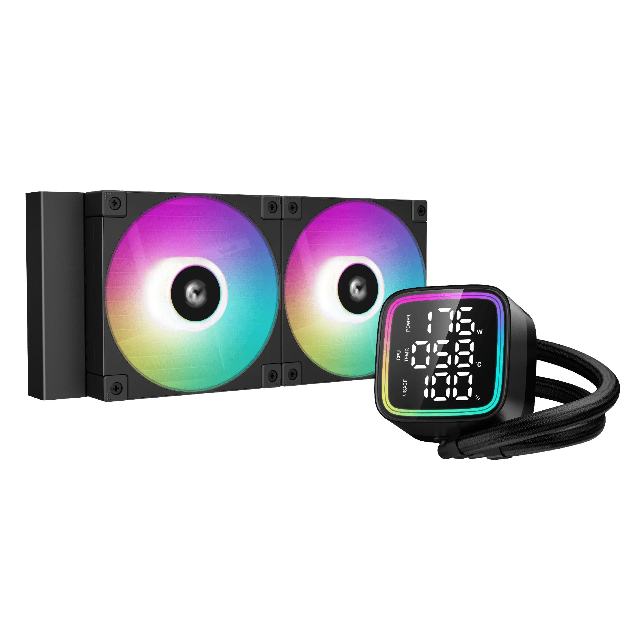 Водно охлаждане за процесор DeepCool LD240 Water Cooling LCD Screen A-RGB
