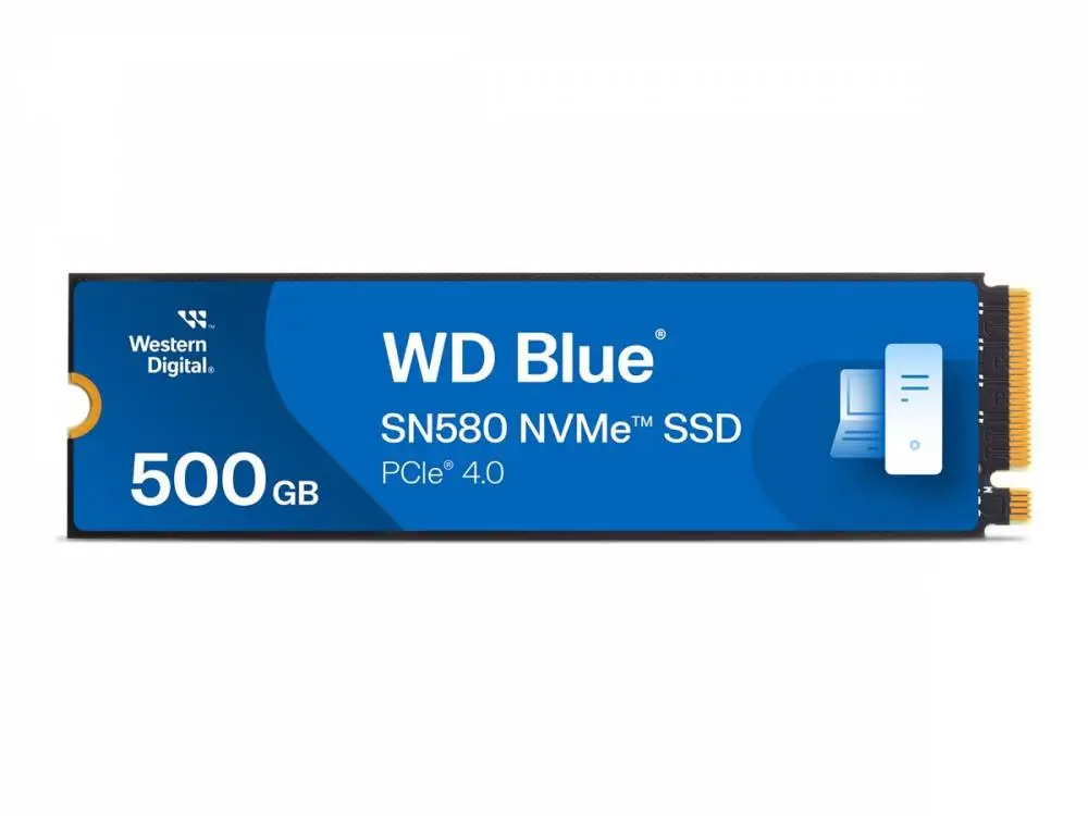 Диск SSD WD Blue SN580 NVMe 500GB M.2 2280 PCIe Gen4 - WDS500G3B0E