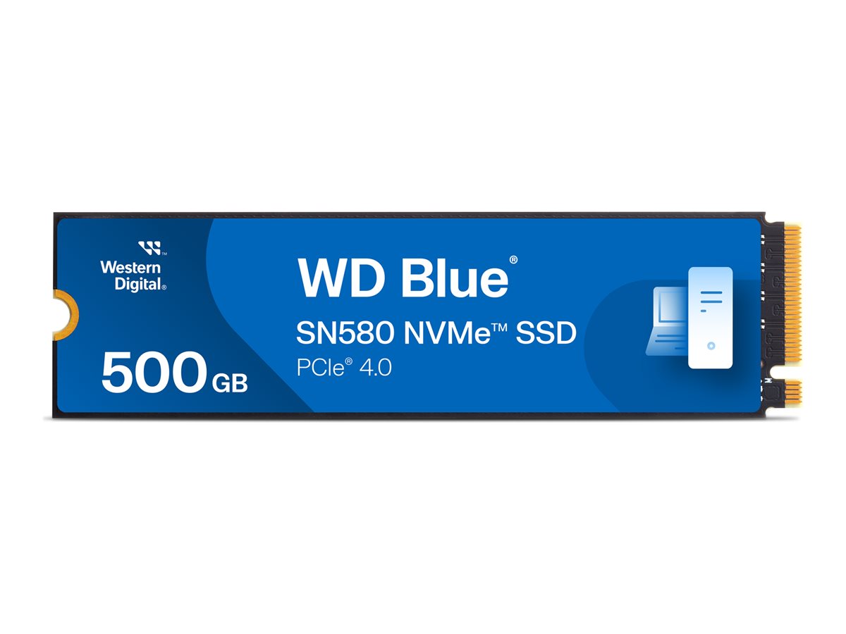 Диск SSD WD Blue SN580 NVMe 500GB M.2 2280 PCIe Gen4 - WDS500G3B0E