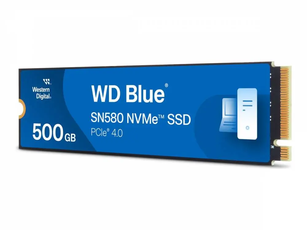 Диск SSD WD Blue SN580 NVMe 500GB M.2 2280 PCIe Gen4 - WDS500G3B0E