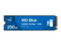 Диск SSD WD Blue SN580 NVMe 250GB M.2 2280 PCIe Gen4 - WDS250G3B0E