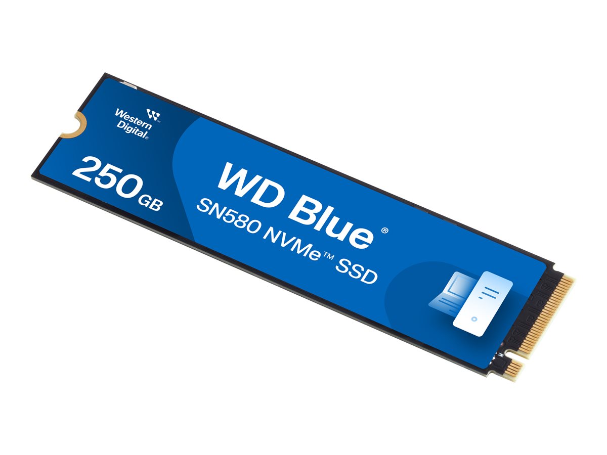 Диск SSD WD Blue SN580 NVMe 250GB M.2 2280 PCIe Gen4 - WDS250G3B0E