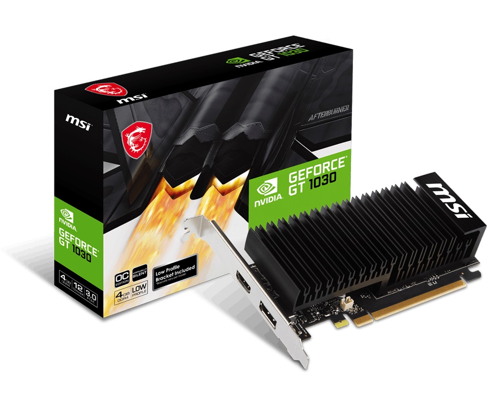 Видео карта MSI GeForce GT 1030 4GHD4 LP OC